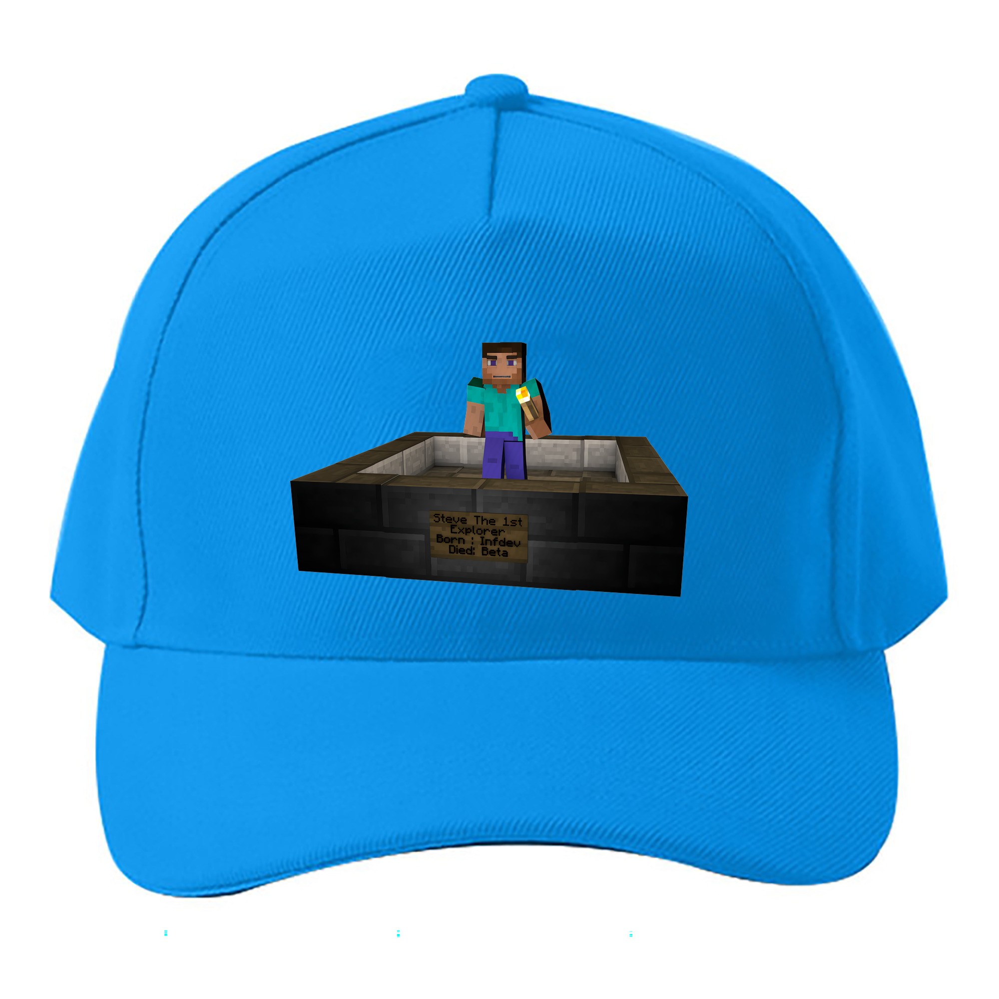 （画像用） マインクラフト ブロックの世界 Minecraft MC Block world ベースボールキャップ 綿100％ 男女兼用 帽子 スポーツ